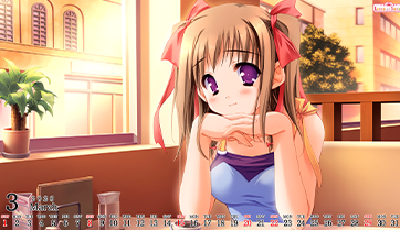 ランプオブシュガーファンクラブサイトに03月版カレンダー壁紙を公開しました！